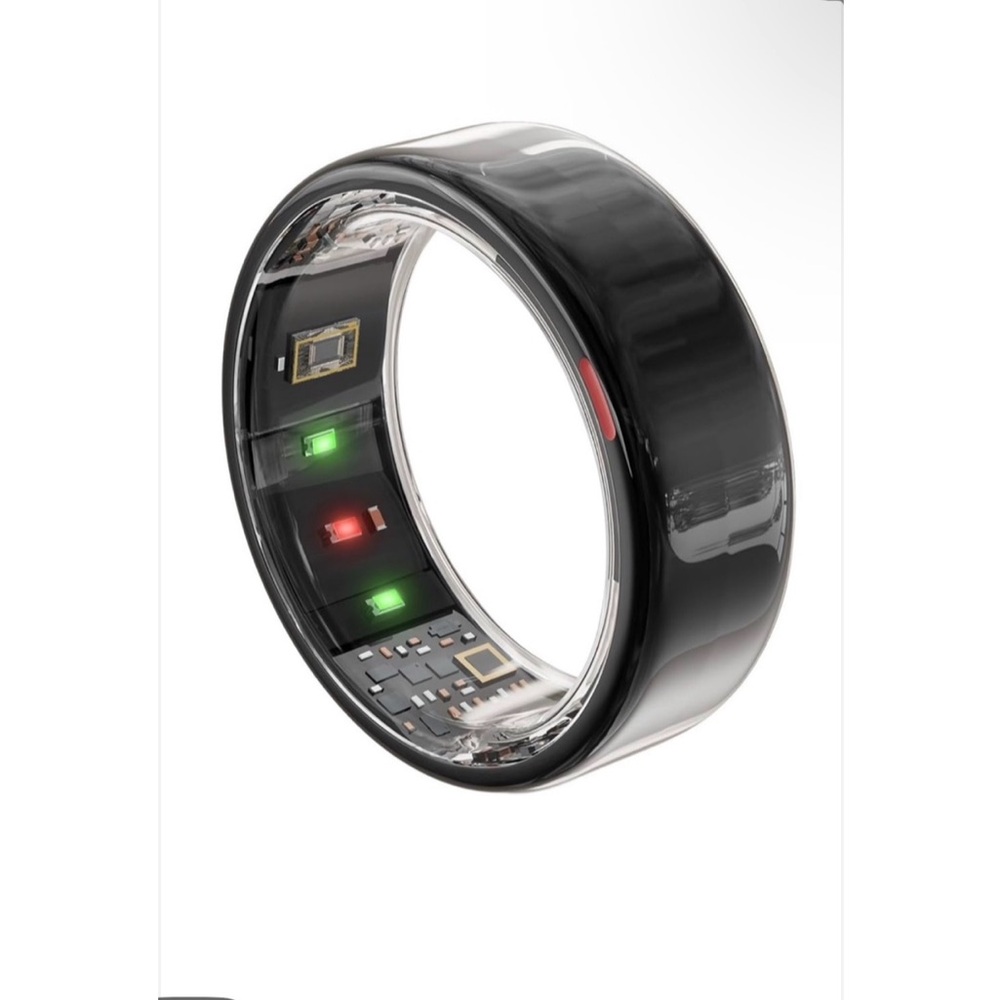 NWOT Smart Ring Black Fitness Healthy Tracker Ring Size 8